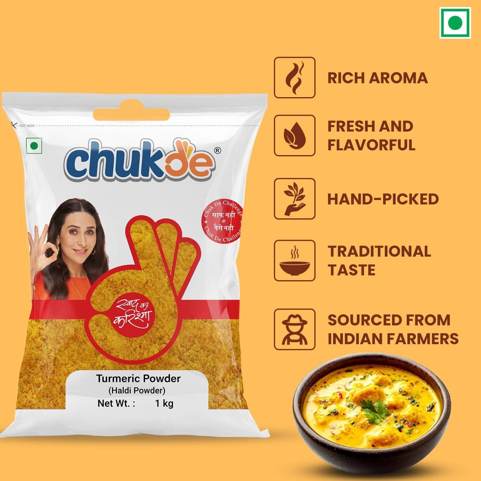 Chukde Haldi Powder 500gms - Image 4