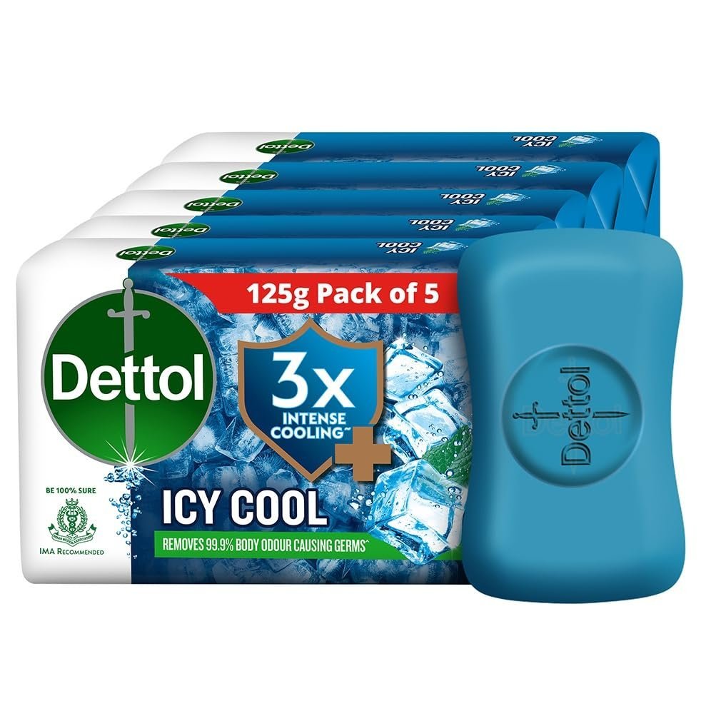 Dettol Icy Cool Soap 150g (Pack of 8)