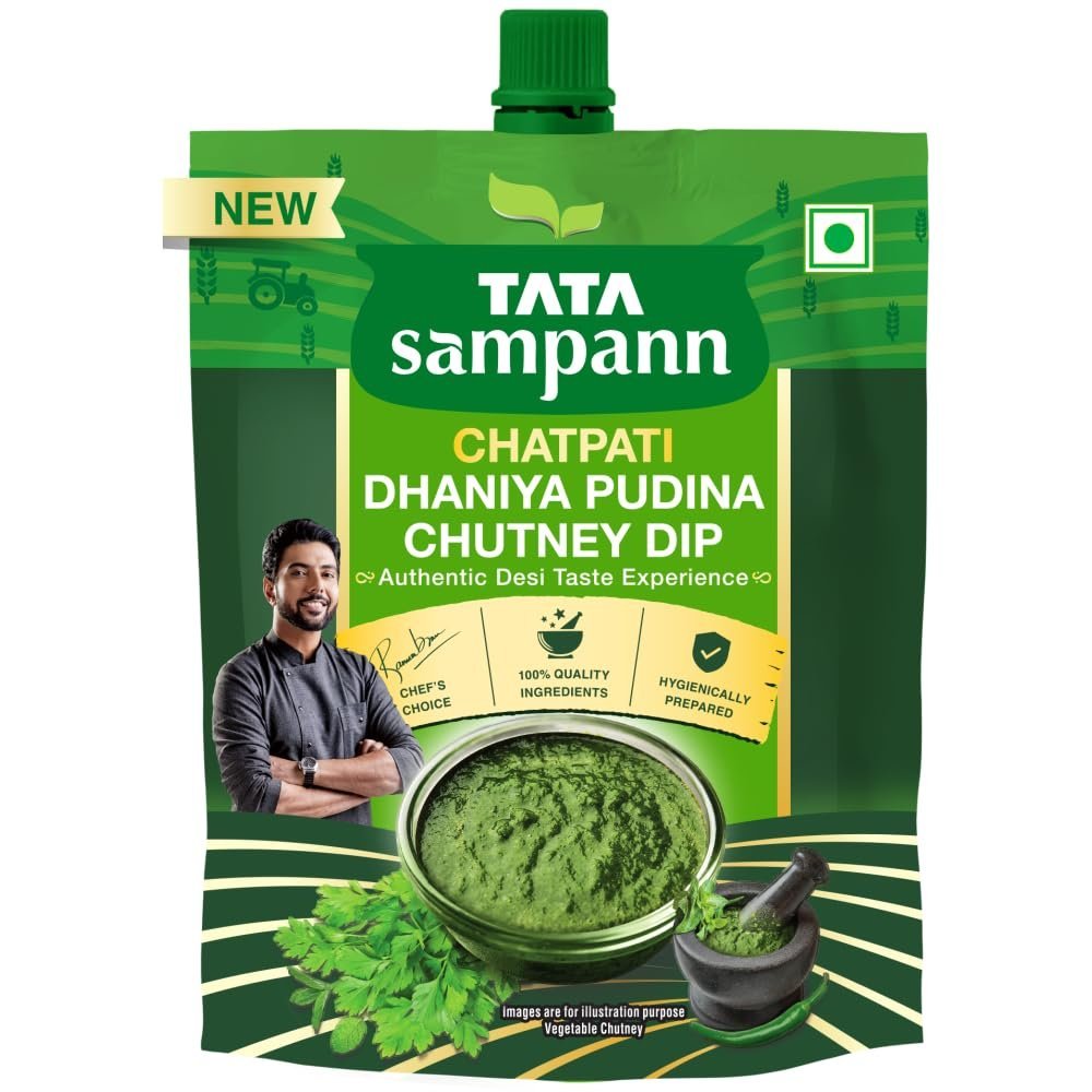 Tata Sampann Chatpati Dhaniya Pudina Chutney Dip – Authentic Desi Taste