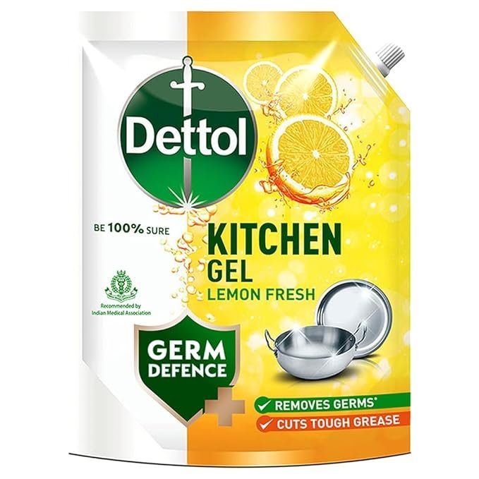 Dettol Kitchen Gel Lemon Fresh | Germ Defence Dishwash Liquid