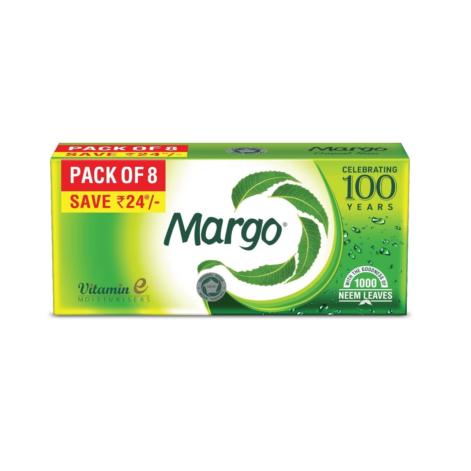 Margo Neem Soap Pack of 8 | With Vitamin E