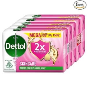 Dettol Skincare Soap 150g (Pack of 10) | With Argan Oil | 2x Moisturisers