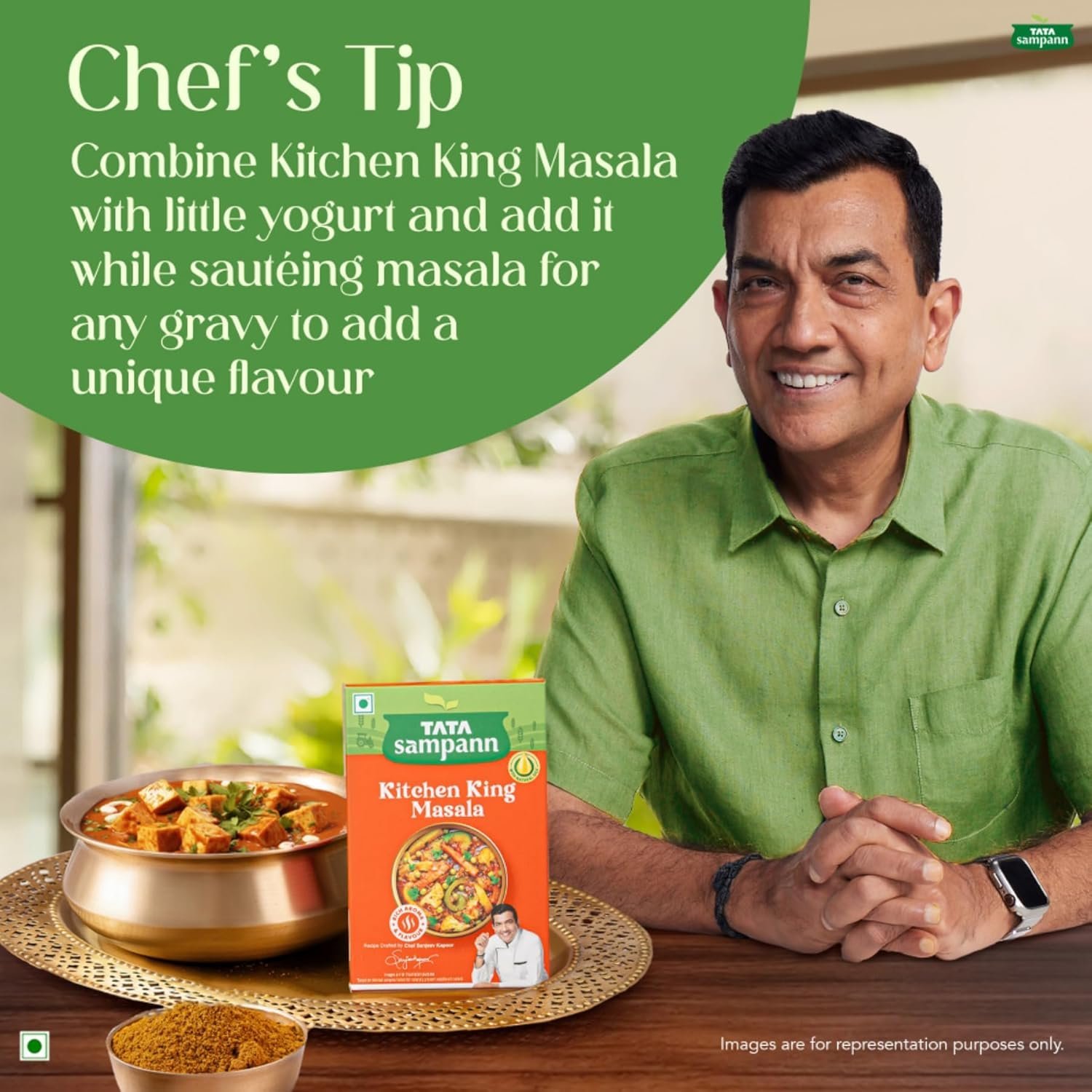 Tata Sampann Kitchen King Masala 100g β With Natural Oils | Rich Aroma & Flavour - Image 2