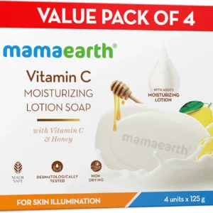 Mamaearth Vitamin C Moisturizing Lotion Soap – Value Pack of 4