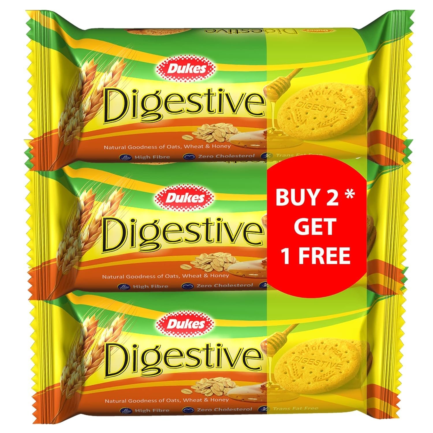 Dukes Digestive Biscuits Combo Pack – Buy 2 Get 1 Free | High Fibre