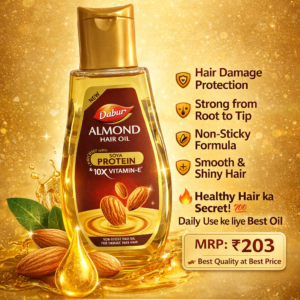 Dabur Almond Hair Oil – Strong & Shiny Hair Solution 290ml
