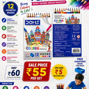DOMS Colour Pencils 12 Shades – Specifications & Details