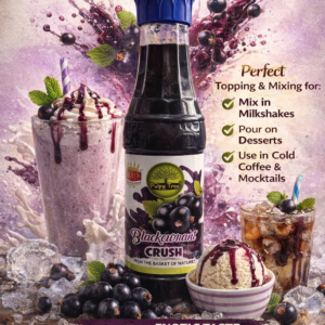 Pulpy Tree Blackcurrant Crush Syrup – Rich Fruity Flavor for Drinks & Desserts