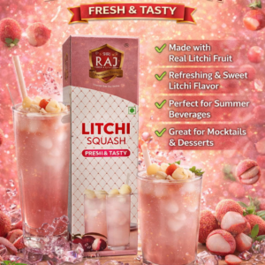 Shri Raj Litchi Squash – Fresh & Tasty Summer Drink Syrup