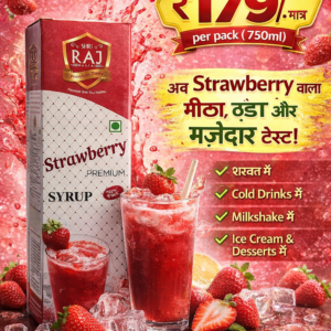 Shri Raj Strawberry Syrup – Premium Refreshing Summer Drink
