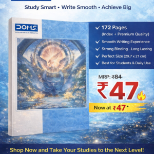 DOMS Premium Exercise Book – 172 Pages | Smooth Writing Notebook for Students
