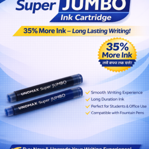 UNOMAX Super JUMBO Ink Cartridge – 35% More Ink for Fountain Pens