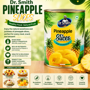 Dr. Smith Pineapple Slices 850g | Premium Canned Pineapple Rings | Ready to Eat