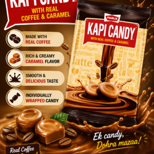 Parle Kapi Candy with Real Coffee & Caramel 198g – Rich Coffee Flavour Candy Pack