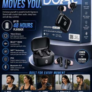 boAt Airdopes 148 Gen 2 TWS Earbuds β 48H Playback, ENx Calling, Bluetooth v5.4, BEAST Mode