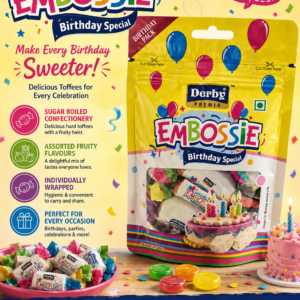 Derby Premia Embossie Birthday Special – Assorted Fruity Toffees