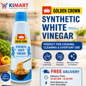 Golden Crown Synthetic White Vinegar 630ml | Multipurpose Cooking & Cleaning Vinegar