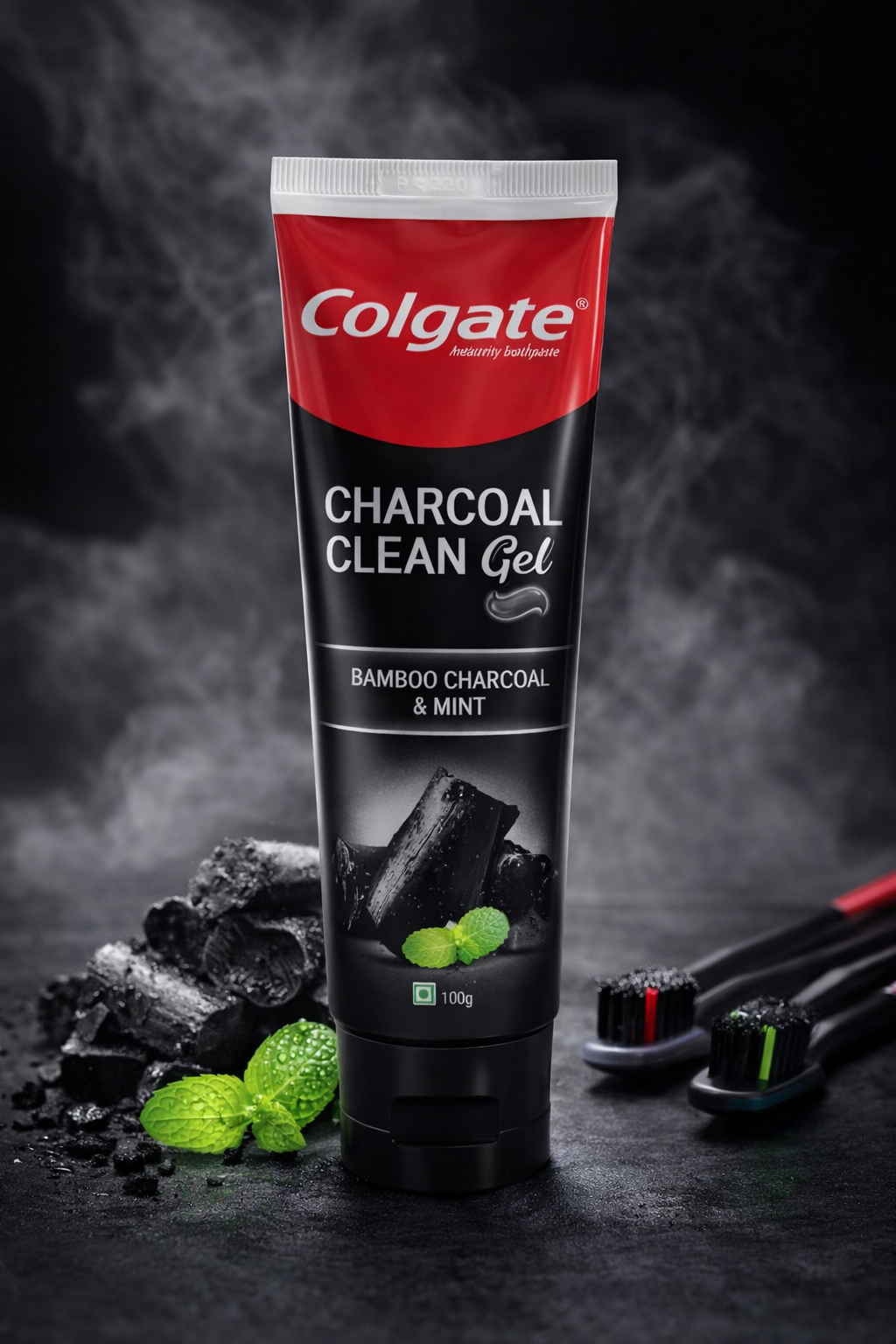 Colgate Charcoal Clean Gel Toothpaste – Bamboo Charcoal & Mint 100g