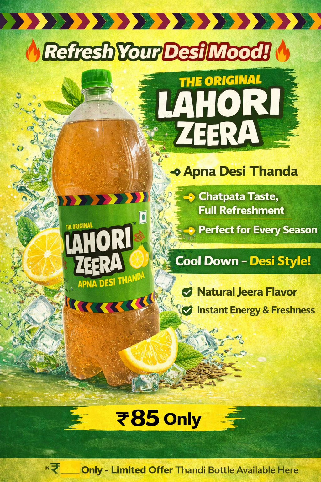 Lahori Zeera 2 Litre Bottle – Apna Desi Thanda