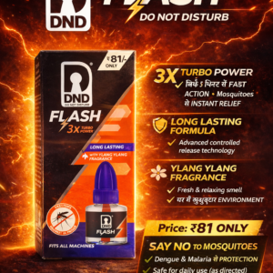 DND Flash Mosquito Liquid Vaporizer – 3X Turbo Power, Long Lasting Protection