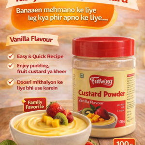 arwing Custard Powder Vanilla Flavour – Tasty & Creamy Dessert Mix | 100g