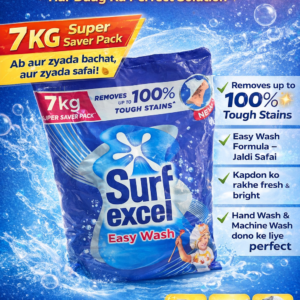 Surf Excel Easy Wash 7kg Super Saver Pack – Removes Tough Stains Easily