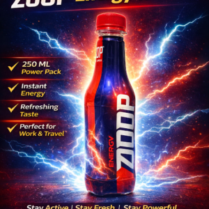 ZOOP Energy Drink 250ML – Instant Energy Booster Bottle