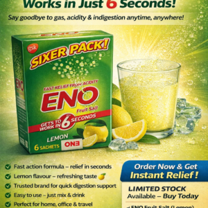ENO Fruit Salt Lemon – Instant Acidity Relief (6 Sachets Pack)