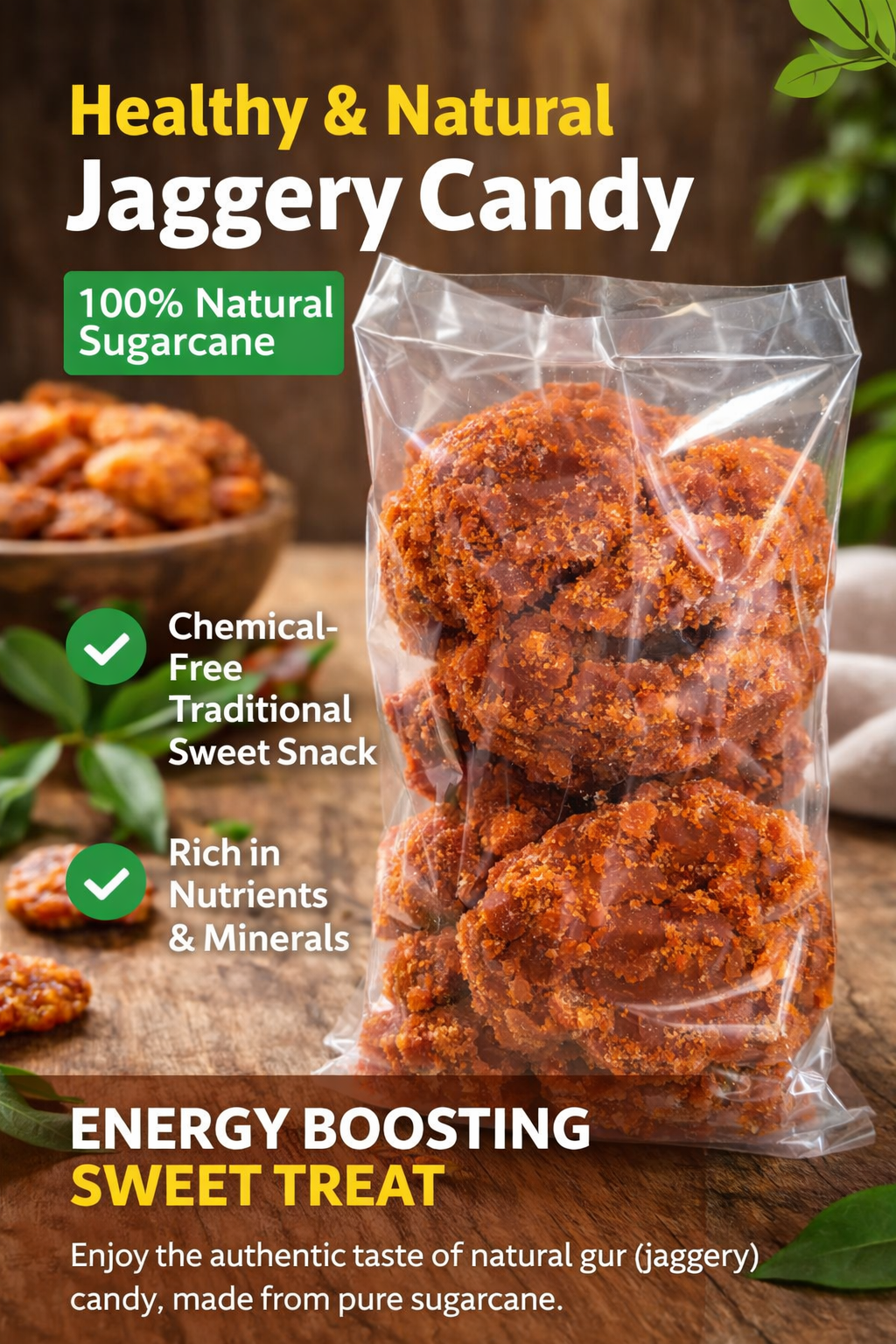Pure Desi Gur (Jaggery)