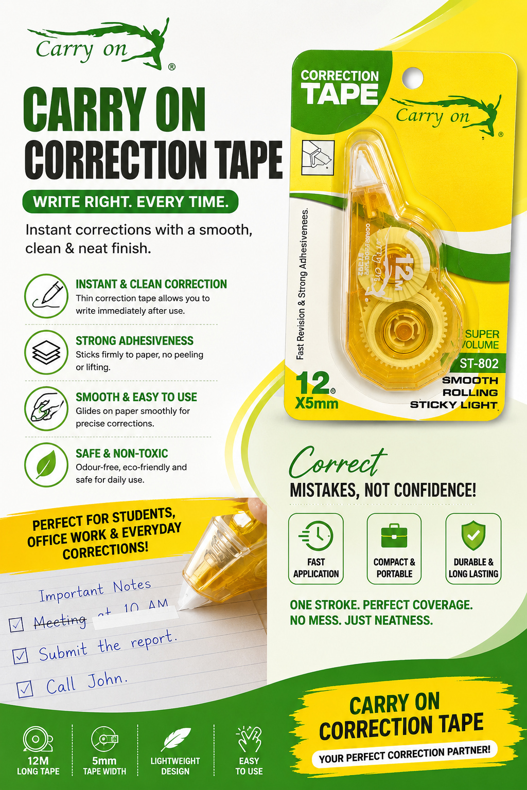 Carry On Correction Tape