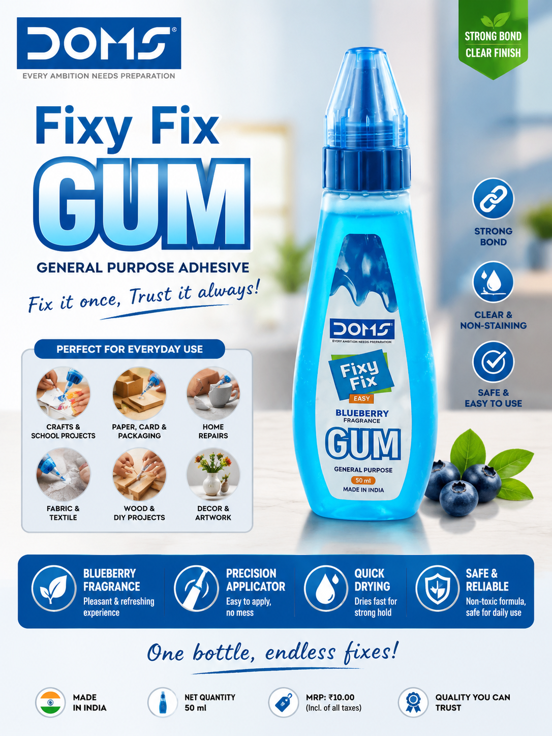 DOMS Fixy Fix Gum – Strong Everyday Adhesive