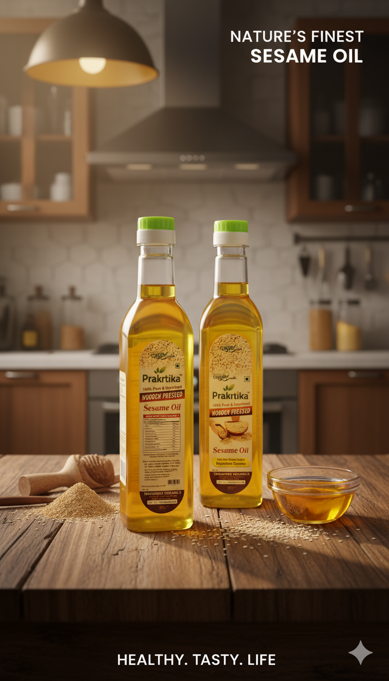 Prakritika Wooden Pressed Sesame Oil