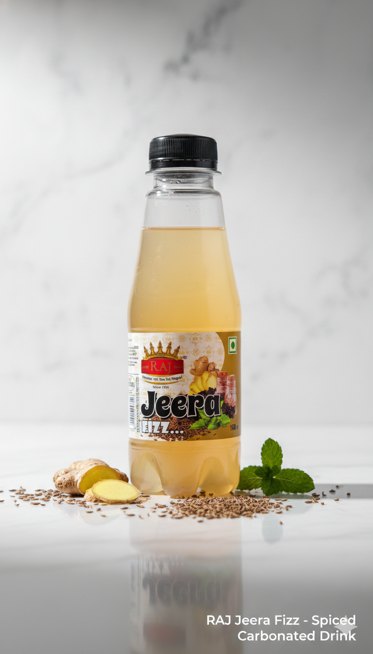 RAJ Jeera Fizz – Spiced Carbonated Jeera Drink 160ml