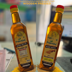 Prakrtica Wooden Pressed Yellow Mustard Oil – 100% Pure & Unrefined
