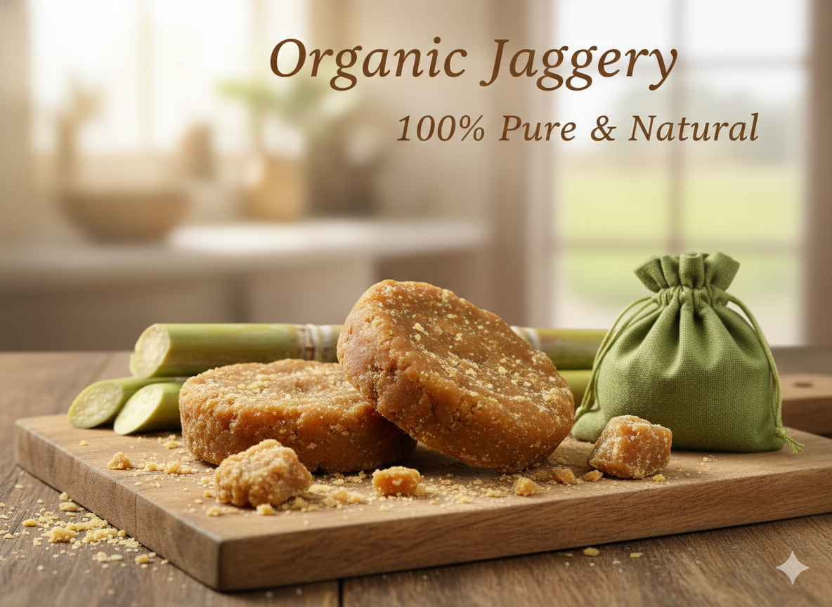 Organic Jaggery (Gur) – 100% Pure & Natural Sugarcane Jaggery