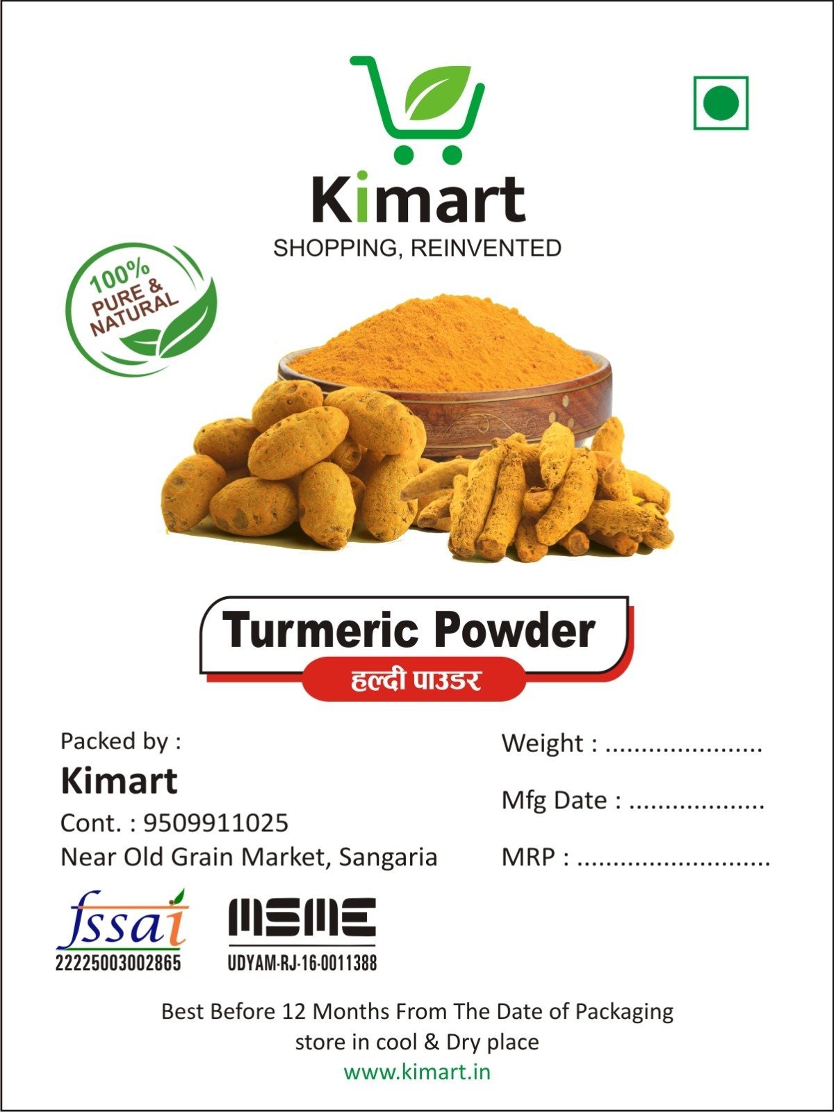 Kimart Turmeric Powder