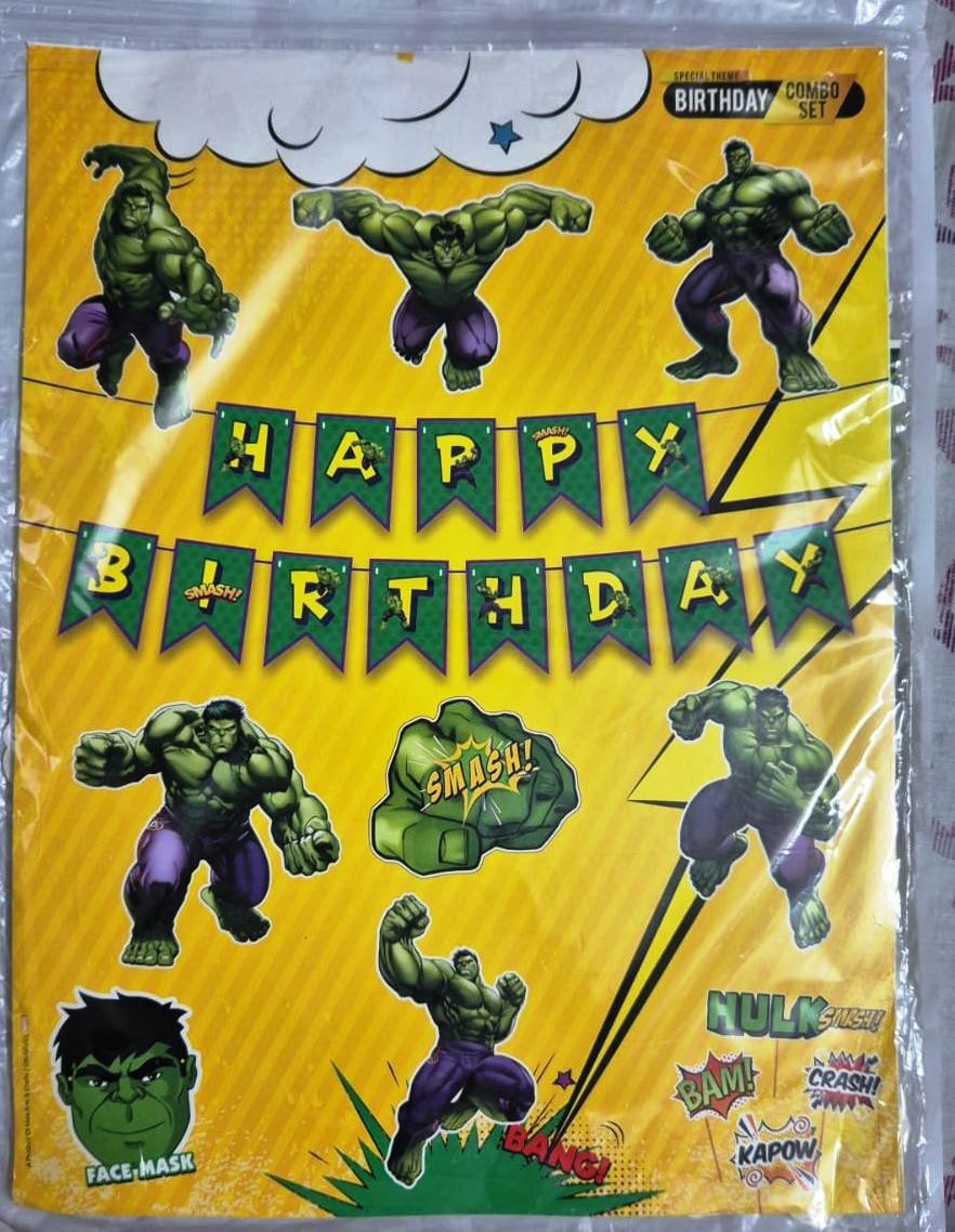 Superhero Birthday Decoration Combo Set – Happy Birthday Party Kit