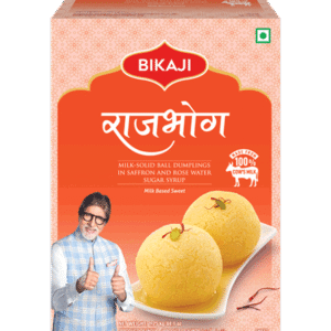 Bikaji Rajbhog Milk Sweet 1.25kg (Saffron & Rose Water)