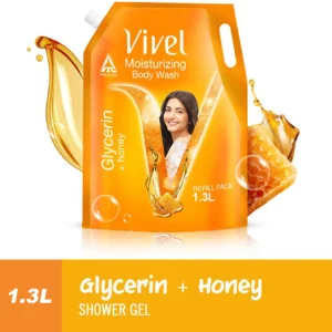 Vivel Glycerin & Honey Body Wash Shower Gel, for Soft, Glowing & Moisturized Skin (1.3 L)