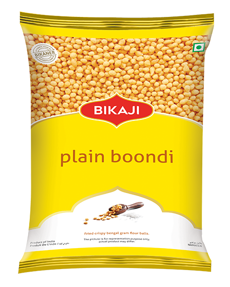 Bikaji Plain Boondi 200g Namkeen Snack Pack