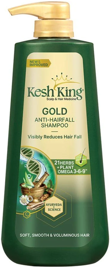 Kesh King Gold Anti-Hairfall Shampoo | Ayurvedic Hair Fall Control Shampoo 1l