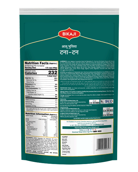 Tana Tan Aloo Bhujia 400g - Image 3
