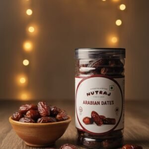 Nutraj Arabian Dates 500g | Premium Khajoor | Natural Sweet Dry Fruit