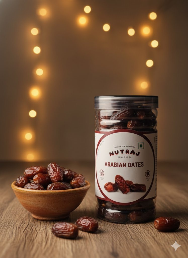Nutraj Arabian Dates 500g | Premium Khajoor | Natural Sweet Dry Fruit